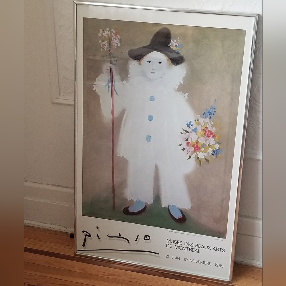 Picasso Poster, MUSEE DES BEAUX-ARTS DE MONTREAL, 1985, framed 60 x 90 cm
